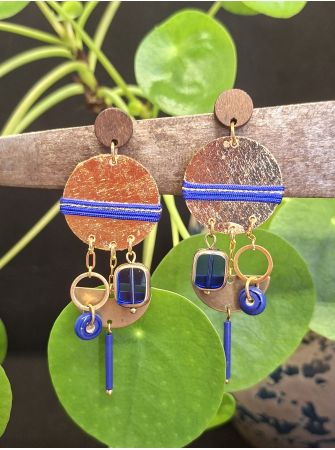 Boucles d'oreilles 5 terres.