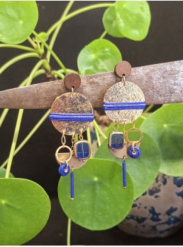 Boucles d'oreilles 5 terres.