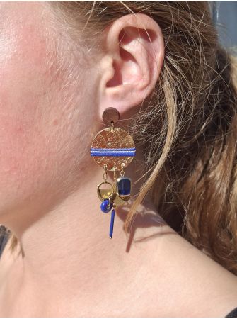 Boucles d'oreilles 5 terres.