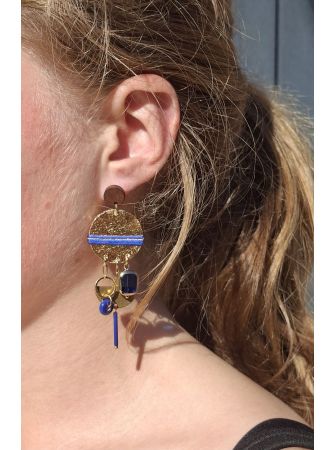 Boucles d'oreilles 5 terres.