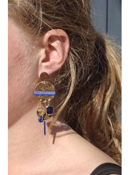 Boucles d'oreilles 5 terres.