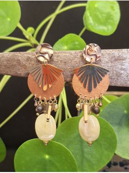 Boucles d'oreilles 5 terres.