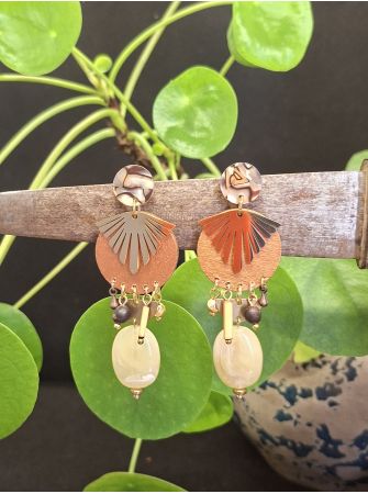 Boucles d'oreilles 5 terres.