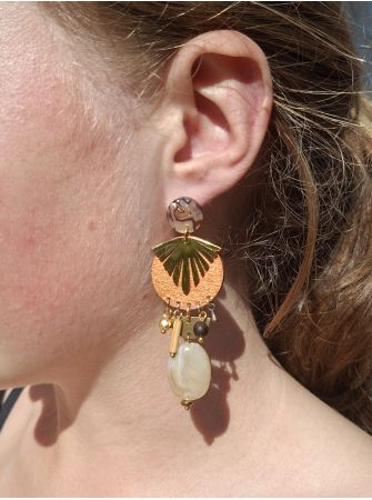 Boucles d'oreilles 5 terres.