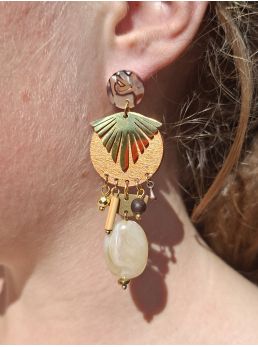 Boucles d'oreilles 5 terres.