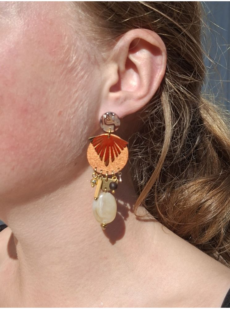 Boucles d'oreilles 5 terres.