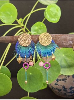 Boucles d'oreilles 5 terres.