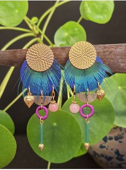 Boucles d'oreilles 5 terres.