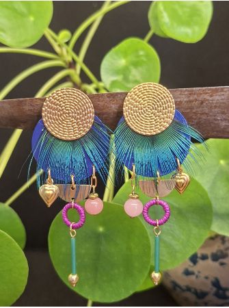 Boucles d'oreilles 5 terres.