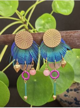 Boucles d'oreilles 5 terres.