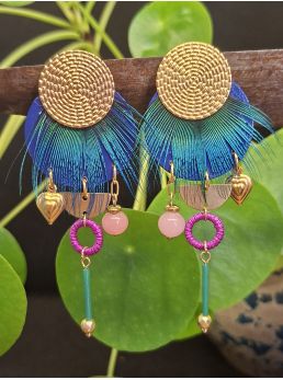 Boucles d'oreilles 5 terres.