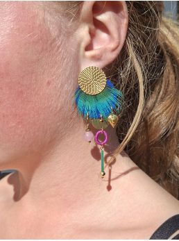 Boucles d'oreilles 5 terres.