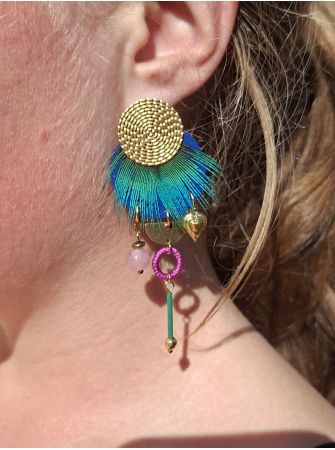 Boucles d'oreilles 5 terres.