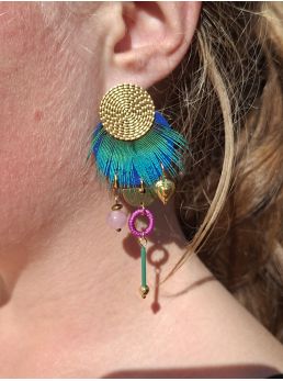 Boucles d'oreilles 5 terres.