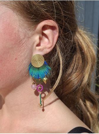 Boucles d'oreilles 5 terres.