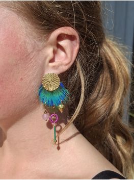 Boucles d'oreilles 5 terres.