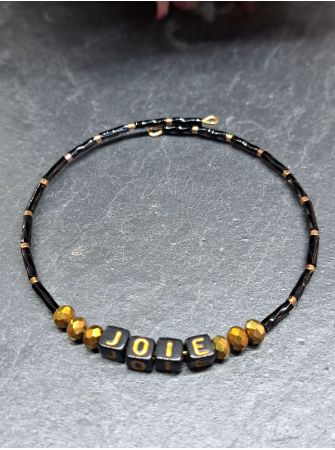 Message noir "Joie" 1