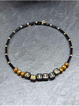 Message noir "Amitié" 1