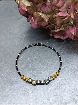 Message noir "Amitié" 1