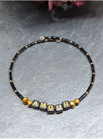 Message noir "Amour" 1